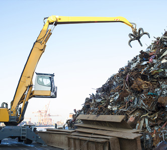 Scrap Metal Recycling Yard - Sterling Heights MI | Admiral Metals - home-page-crane