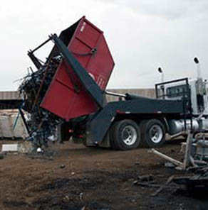 Dumpster Services Throughout Southeast Michigan | Admiral Metals - metal-truck